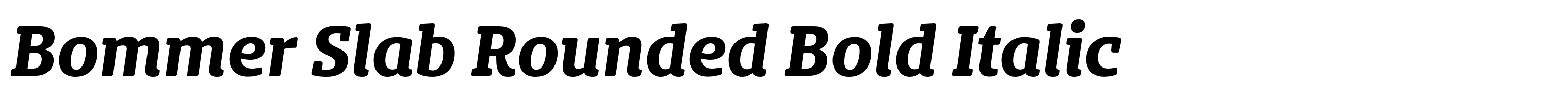 Bommer Slab Rounded Bold Italic